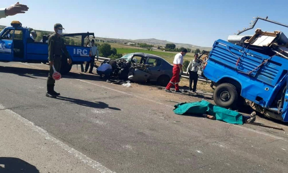 سانحه رانندگی مرگبار در شهرستان بستان آباد