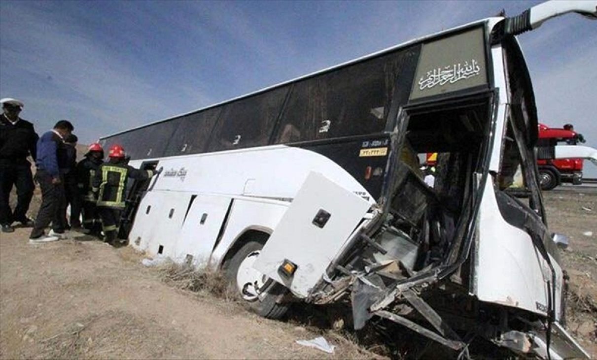 مقصر حادثه واژگونی اتوبوس خبرنگاران شناخته شد
