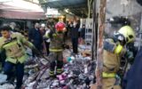 انفجار بادکنک بازار گل را به خاک و خون کشید