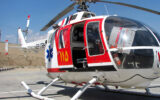 بیمار قلبی از منطقه کوهستانی ایذه با اورژانس هوایی به اهواز منتقل شد