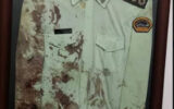 لباس خون آلود شهید پلیس در آبادان