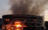 6 عکس از آتش سوزی بزرگ ساختمان تاریخی پارک ارم