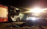 ۵ کشته و چند زخمی در برخورد اتوبوس با ال ۹۰