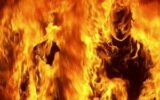 آتش زدن برادر با بنزین در محل کارش