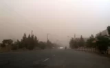 طوفان گرد و خاک جاده سرخس_مشهد