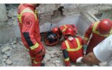 نجات  کارگر جوان از زیر آوار یک ساختمان در مشهد