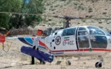 پرواز هلیکوپتر اورژانس برای نجات 2 کودک 3 ساله و 3 ماهه در الیگودرز