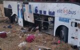 تصادف هولناک 2 اتوبوس زائران ایرانی و پاکستانی اربعین حسینی