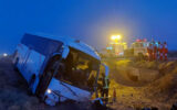 26 مصدوم بر اثر واژگونی اتوبوس در جاده قوچان
