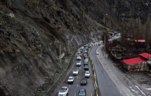 ترافیک سنگین در جاده های در مازندران