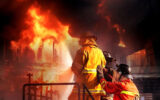 آتش سوزی هولناک یک ساختمان در کیش