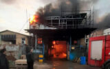 آتش سوزی در کارخانه رنگ سفیر