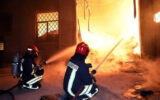 فیلم آتش سوزی مهیب در انبار مشتقات نفتی