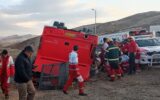 مرگ 7 مسافر در تصادف اتوبوس در جاده خرم آباد