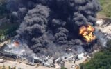 آتش‌سوزی کارخانه ی مواد شیمیایی  «هیوستون» آمریکا