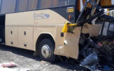 تصادف هولناک اتوبوس دانش آموزان یزدی با کامیون