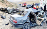 تصادف زنجیره ای در کرمان 5 کشته و مصدوم برجا گذاشت
