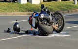 واژگونی مرگبار موتورسیکلت