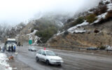 بارش برف و باران در جاده‌های ۸ استان کشور