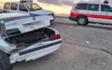 برخورد سواری پژو ۴۰۵ و پارس در مهدیشهر