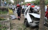 3 قربانی در پی تصادف خودرو با درخت