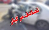 تصادف بر اثر خواب آلودگی راننده کامیون
