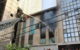 حریق در دفتر اسناد خیابان ستارخان
