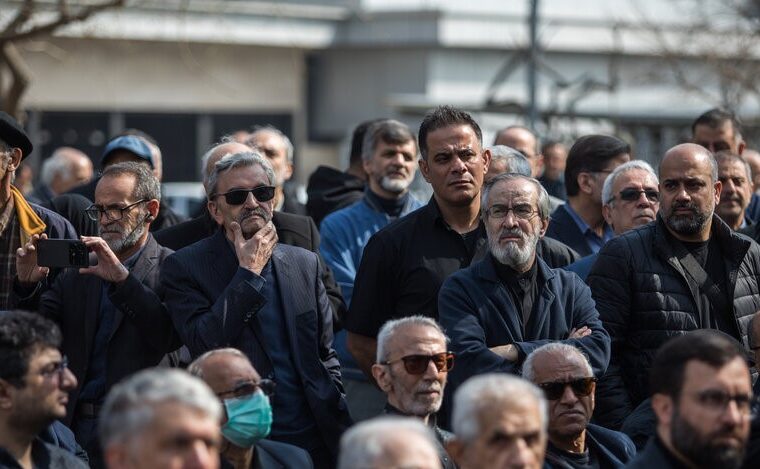 مراسم تشییع پیکر مهدی مسعودشاهی